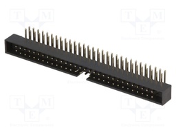 Socket; IDC; male; PIN: 60; angled 90°; THT; gold flash; 2mm