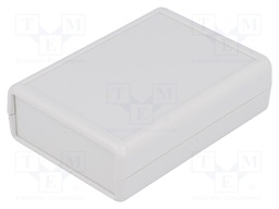 Enclosure: multipurpose; 1593; X: 66mm; Y: 92mm; Z: 28mm; ABS; grey