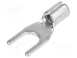 Fork terminal; M4; 1.5÷2.5mm2; crimped; for cable; non-insulated