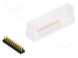 Connector: pin strips; pin header; male; PIN: 22; 2.54mm; SMT; 2x11