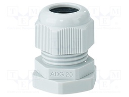 Cable gland; M20; 1.5; IP66; polyamide; light grey