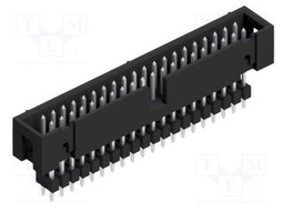 Connector: pin strips; pin header; male; PIN: 40; 2.54mm; THT; 2x20