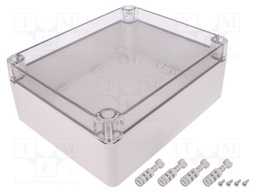 Enclosure: multipurpose; X: 220mm; Y: 270mm; Z: 106mm; INDUSTRIAL
