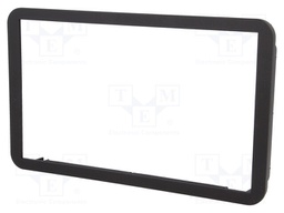 Radio mounting frame; Alfa Romeo; 2 DIN; black