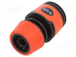 Ordinary connector; ABS; Size: 1/2"