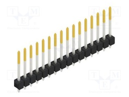 Connector: pin strips; pin header; male; PIN: 16; 2.54mm; THT; 1x16