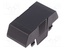 Cover; for enclosures; UL94HB; Series: EH 35; Mat: ABS; black; 35mm