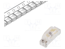LED; SMD; 0804; yellow; 36÷57mcd; 2.1x1x0.6mm; 130°; 2÷2.4V; 20mA