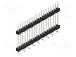 Connector: pin strips; pin header; male; PIN: 18; 2.54mm; SMT; 1x18