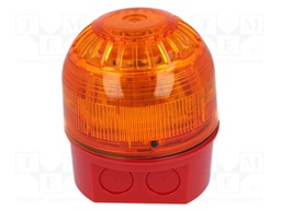 Signaller: lighting-sound; 17÷60VDC; siren,blinking light; IP65