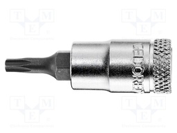 Socket; Bit: Torx®; Size: T40; 1/4"; 37mm; Chrom-vanadium steel