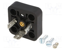 Connector: valve connector; socket; form A; 18mm; male; PIN: 3; 16A