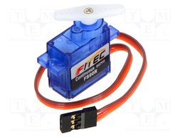 Motor: servo; 6VDC; micro; 9g; max.150mNm; 130rpm