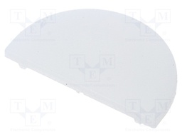 Cap for LED profiles; milky; PMMA; Application: TOP-V3490038