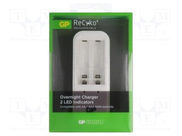 Charger: for rechargeable batteries; Ni-MH; Size: AA,AAA; Plug: EU