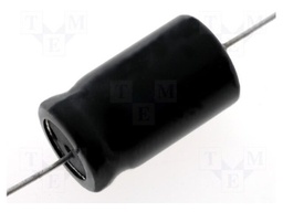 Capacitor: electrolytic; bipolar; THT; 10uF; 100V; Ø10x30mm; ±20%