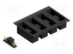 Connector: pin strips; pin header; male; PIN: 18; 2.54mm; SMT; 2x9