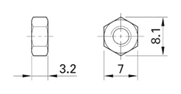 Accessories: nut; for mounting banana plugs,for banana plugs