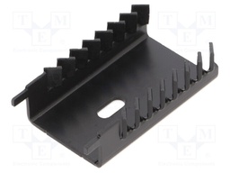 Heatsink: moulded; TO220; black; L: 12.7mm; W: 30mm; H: 45mm; 13K/W