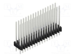 Connector: pin strips; pin header; male; PIN: 34; 1.27mm; THT; 2x17