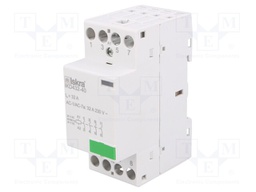 Contactor: 4-pole installation; NO x4; 24VAC; 24VDC; 32A; DIN; IKD