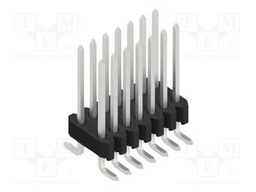Connector: pin strips; pin header; male; PIN: 14; 1.27mm; SMT; 2x7