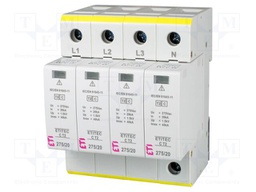 Surge arrester; Type 2; Poles: 4; 40kA; Uoper.max: 275VAC; -40÷70°C