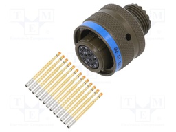 Connector: circular; D38999 series I; plug; female; PIN: 13; 5A