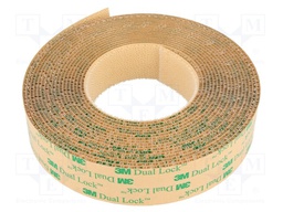 Tape: velcro; W: 25mm; L: 5m; D: 2.31mm; acrylic; transparent