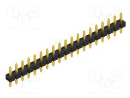 Connector: pin strips; pin header; male; PIN: 19; 2.54mm; THT; 1x19