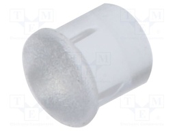 Fiber for LED; round; Ø3mm; Front: convex; straight