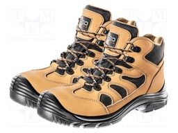 Boots; Size: 39; beige; leather; slip,perforation,impact