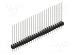 Connector: pin strips; pin header; male; PIN: 27; 1.27mm; THT; 1x27