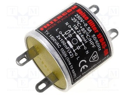 Filter: anti-interference; mains; 100nF; 4mH; Ioper.max: 0.5A; 250V