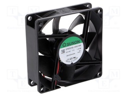 Fan: DC; axial; 12VDC; 80x80x25mm; 56.06m3/h; 28dBA; slide bearing