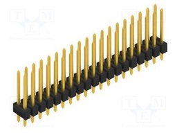 Connector: pin strips; pin header; male; PIN: 38; 2.54mm; THT; 2x19