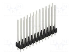 Connector: pin strips; pin header; male; PIN: 24; 2.54mm; THT; 2x12