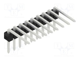 Connector: pin strips; pin header; male; PIN: 9; 2.54mm; THT; 1x9