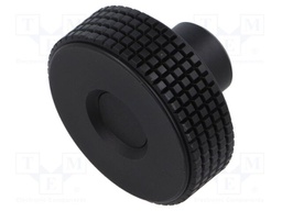 Knob; Ø: 50mm; Int.thread: M10; 18mm; H: 33mm; technopolymer (PP)