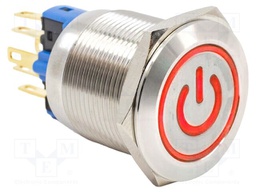 Switch: vandal resistant; SPST-NO + SPST-NC; 2A/48VDC; IP65; PV7