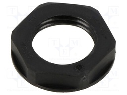 Nut; M16; polyamide; 22mm; black; Thread: metric; SKINTOP® GMP-HF-M