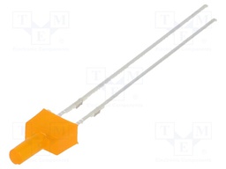 LED; 2mm; orange; 150÷220mcd; 90°; Front: flat; 1.8÷2.6V; 4.8x2.5mm