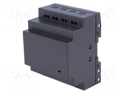 Enclosure: for DIN rail mounting; Y: 76mm; X: 92mm; Z: 60mm; black