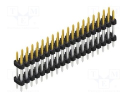 Connector: pin strips; pin header; male; PIN: 38; 2mm; THT; 2x19