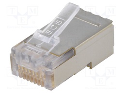 Connector: HDC; plug; male; Han Modular RJ45; PIN: 8; 1A; 50V