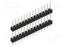 Connector: pin strips; pin header; male; PIN: 14; 2.54mm; THT; 1x14