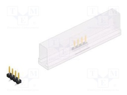 Connector: pin strips; pin header; male; PIN: 4; 2.54mm; SMT; 1x4
