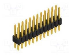 Connector: pin strips; pin header; male; PIN: 24; 1.27mm; THT; 2x12