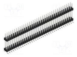Connector: pin strips; pin header; male; PIN: 72; 2.54mm; SMT; 2x36