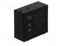 Relay: electromagnetic; SPDT; Ucoil: 5VDC; 16A/250VAC; 16A/30VDC